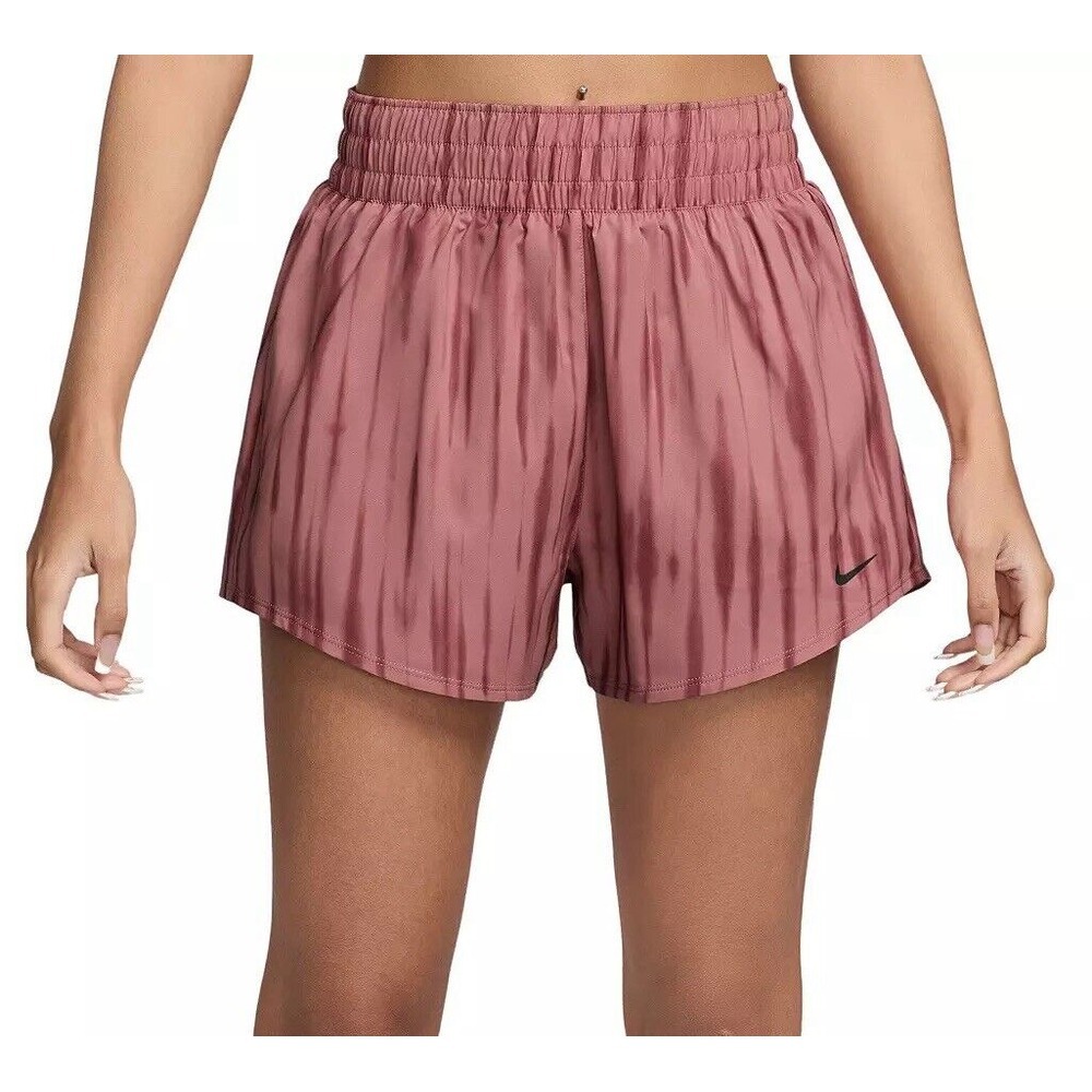 Nike Women's One Dri-FIT High-Waisted 3" Brief-Lined Shorts-  Canyon Pink XL NWT